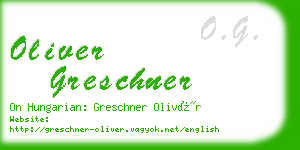 oliver greschner business card